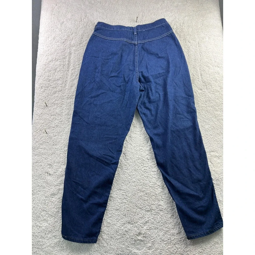 Rustler‎ Jeans Womens 14 Made in USA Blue Pleated High Rise Tapered Mom 762MSW5